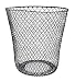 Essentials Wire Mesh Waste Basket (Black)