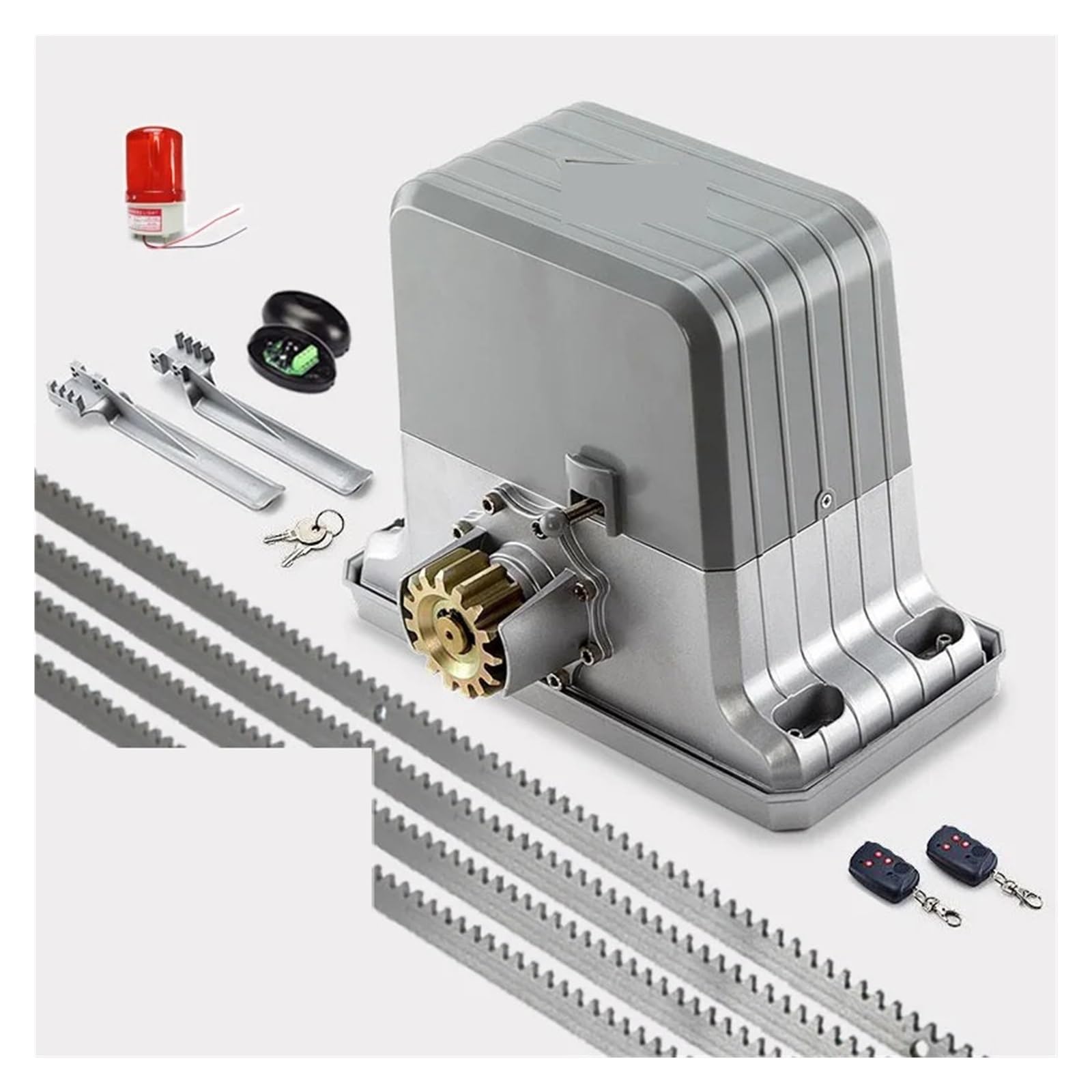 Motore per cancello scorrevole, Eccellenza Uso Cremagliera con cerniera in acciaio Sposta apricancello Porte Automazione Macchina for cancelli scorrevoli scorrevoli Resistente al freddo con kit rack p