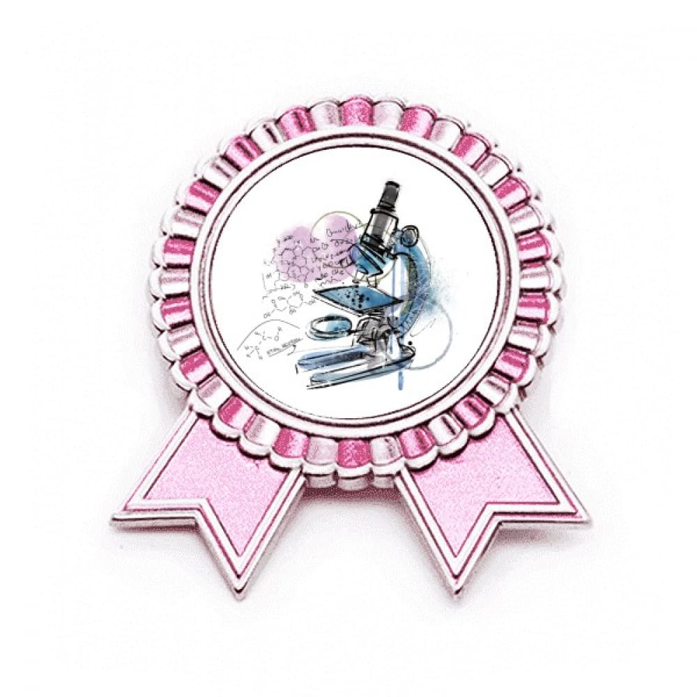 Broche microscope rose Chestry Kowledge pour blouse et veste