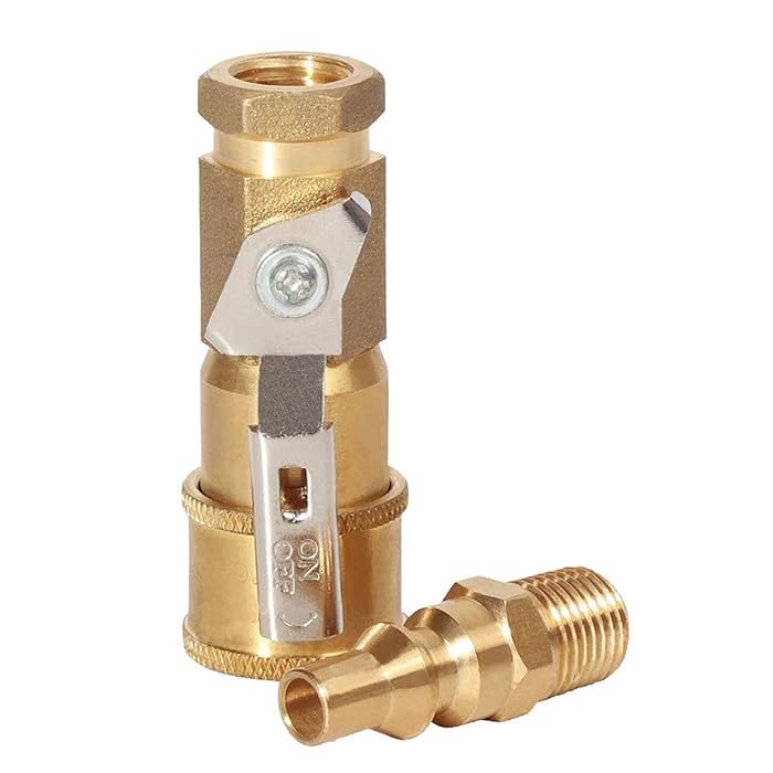 Buy Camplux 1/4" RV Propane Quick Connect Adapter for Propane Hose