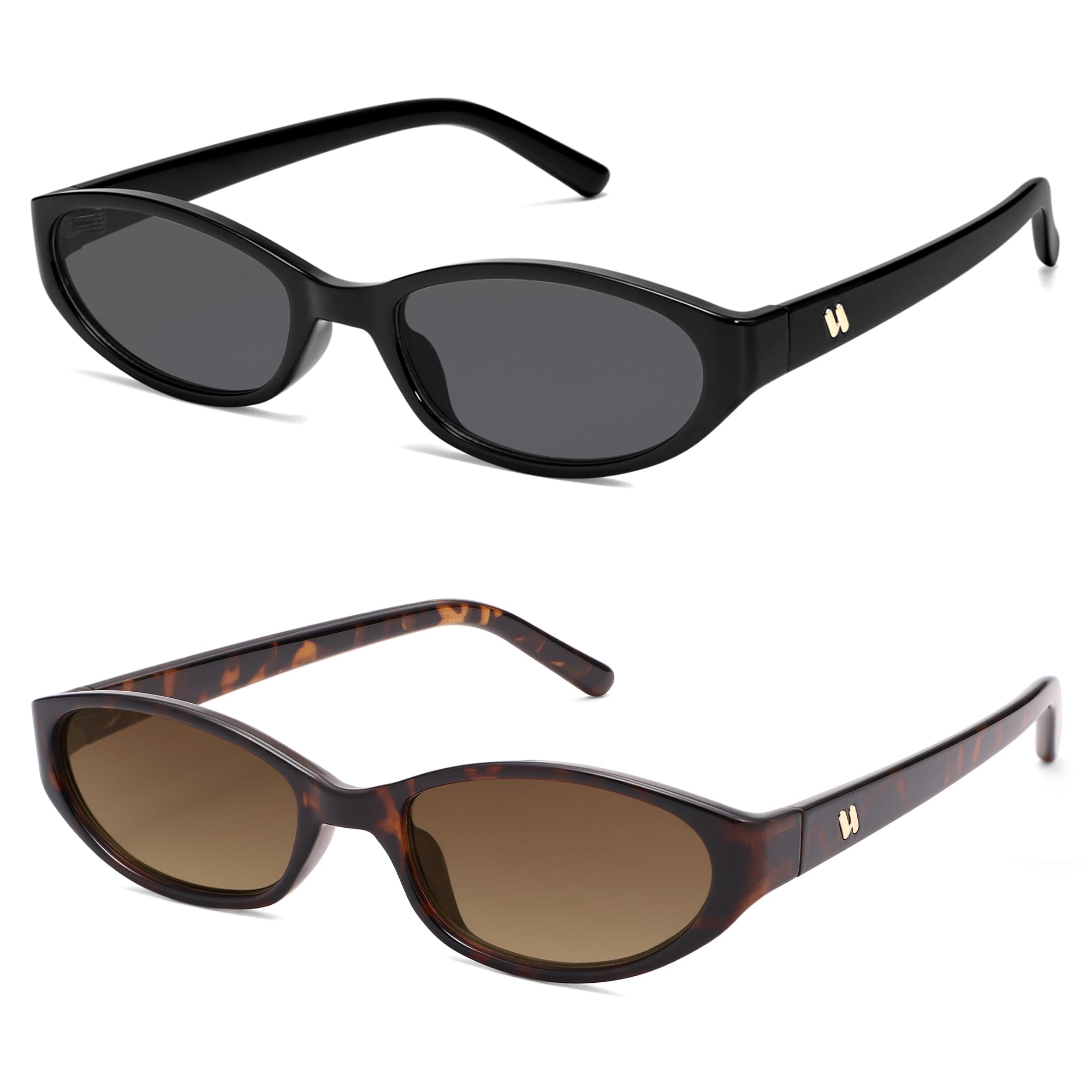 Retro Oval Sunglasses Womens Mens Y2k Trendy Cateye Shades AR82299
