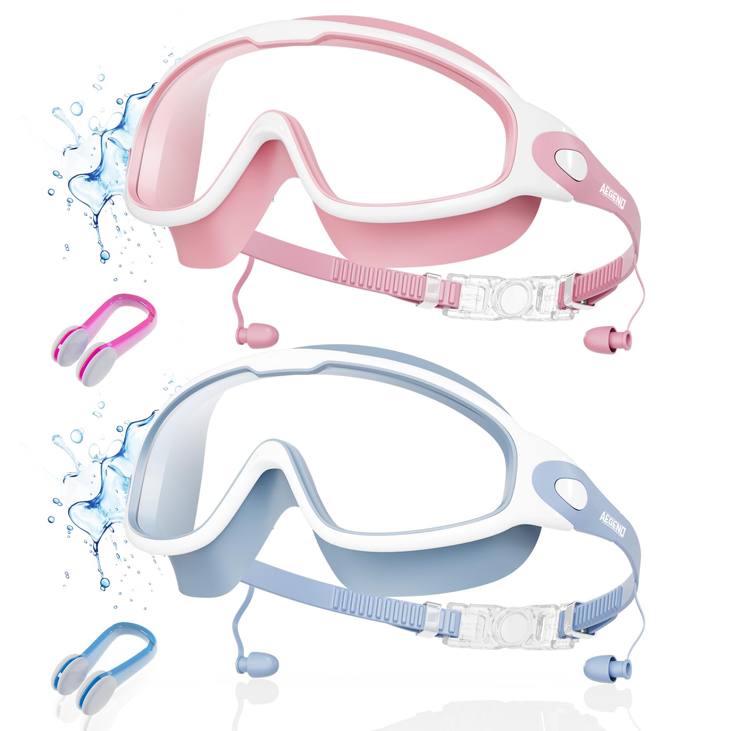 Aegend New Adult Wide View Swim Goggles