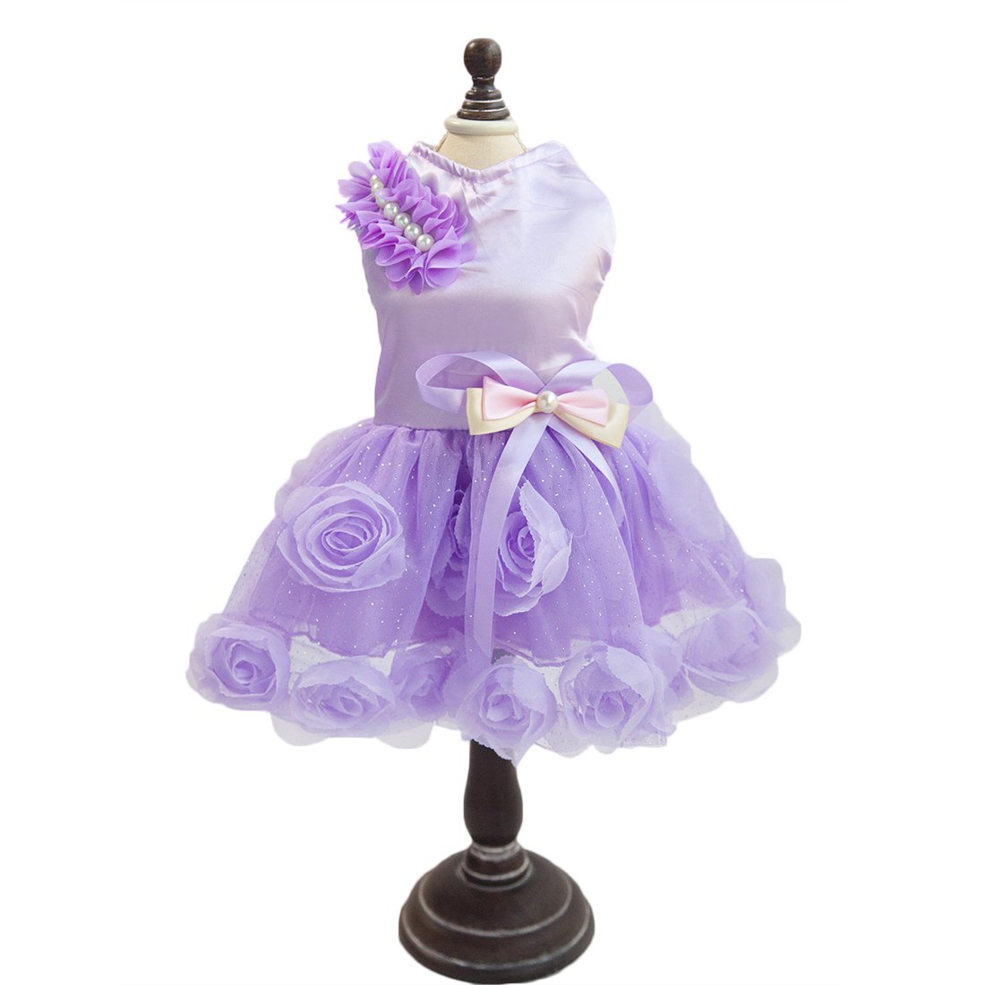 2x Blaues Hundekleid – Tutu-Kleid Mit Baskenmütze, Für Kleine Hunde, Größe 2XL