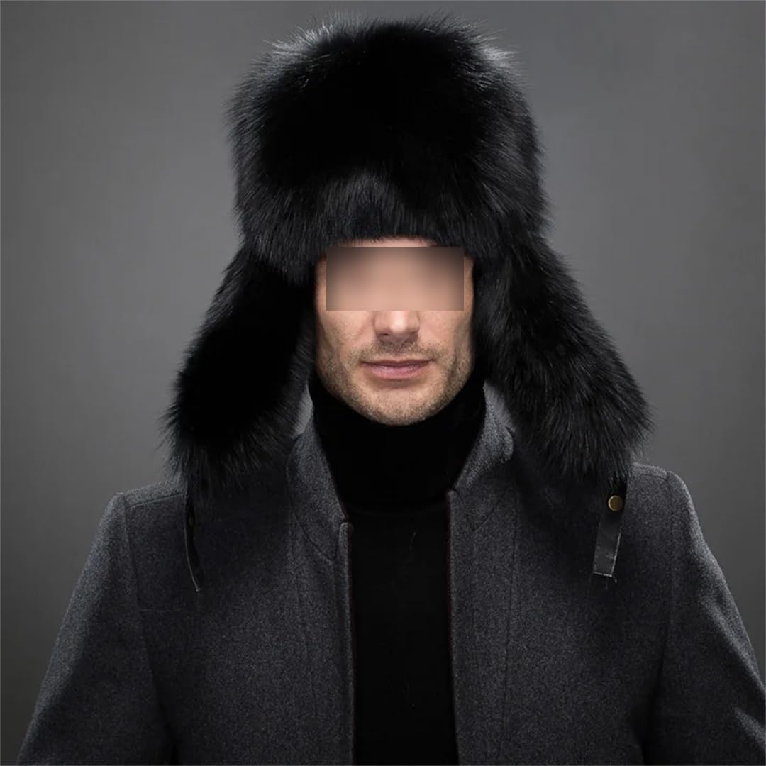 Inverno Uomo Faux Peloso Cappello Fluffy Outdoor Caldo Neve Peloso Cappelli Outdoor Freddo Cappelli