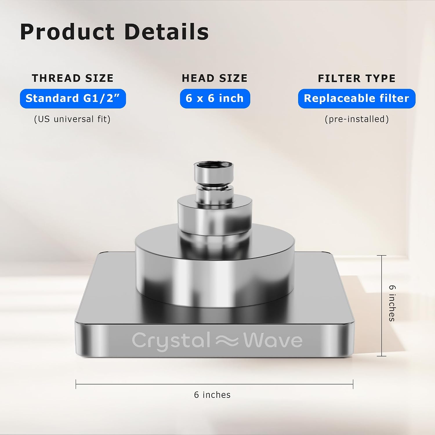 High Pressure Shower Head with 20-Stage Filtration – KDF-55, Redox Media, Vitamin C, Calcium Sulfite, Zeolite & Ceramic Balls – Removes Chlorine & Heavy Metals, Rainfall & Handheld Combo (Silver)