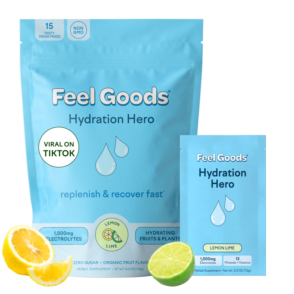 Buy Feel Goods Hydration Hero 1,000mg Electrolytes No Sugar Fruits Multi Hydration