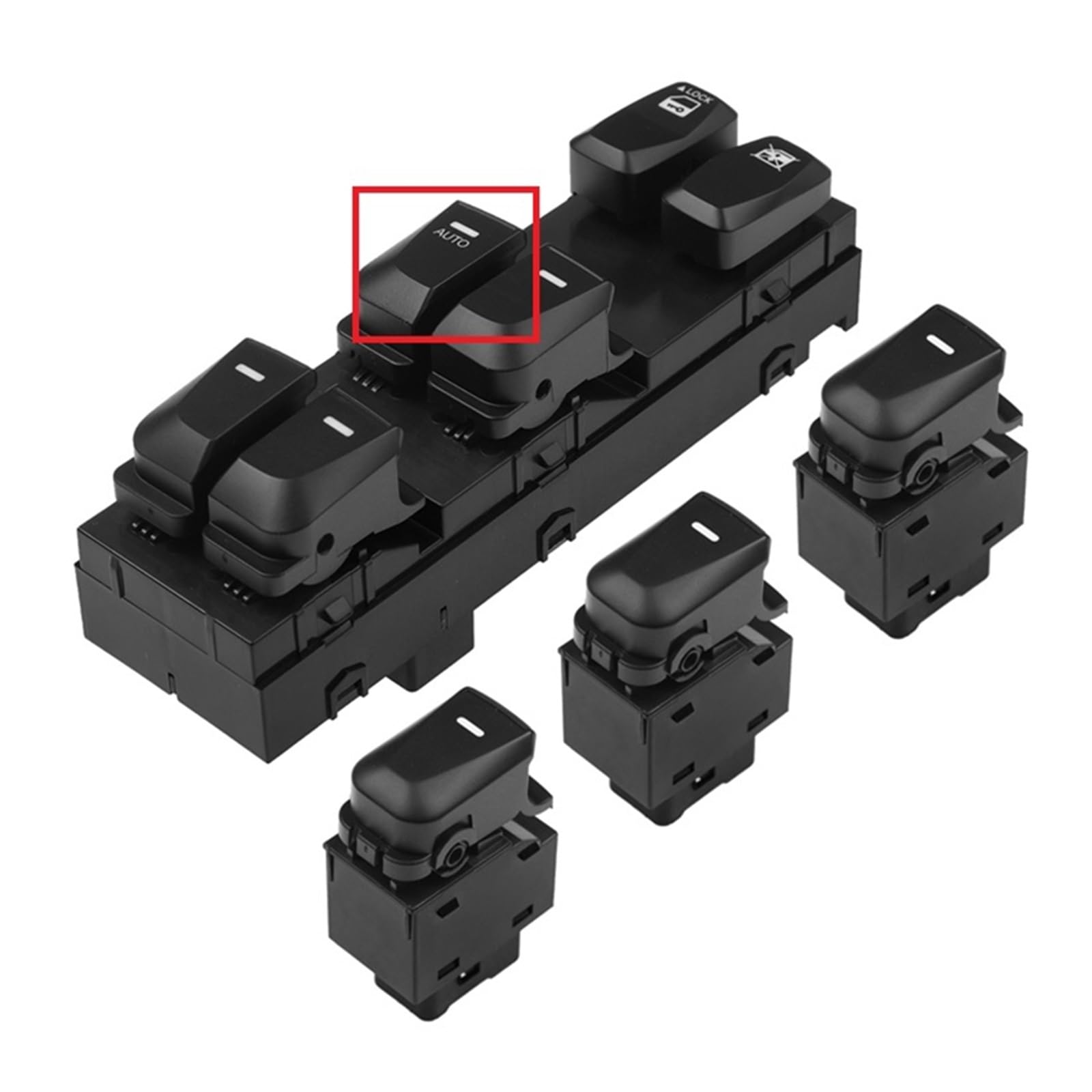 Window Control Switch For Hyundai For IX35 For TUCSON 2010-2015 Car Auto Accessorie Electric Power Window Switch Car Push Button Switches(Auto-set)