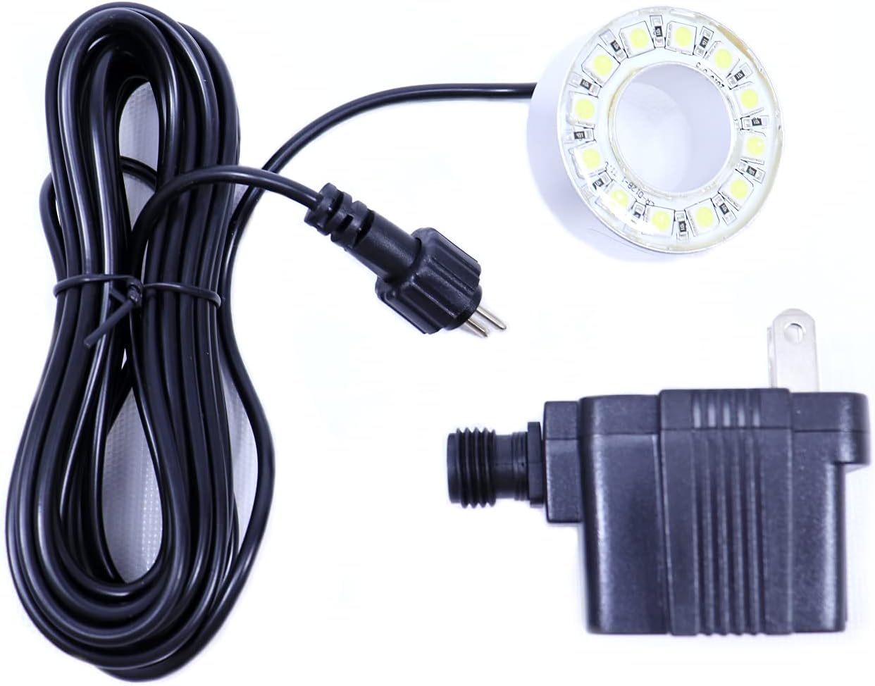 Ocean Mist LR-D12W Pond Fountain and Garden 12 LED Ring Light - White