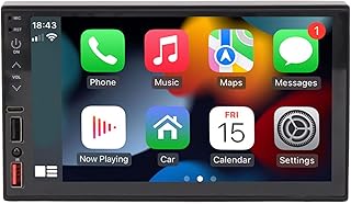 Rádio estéreo para carro, rádio multimídia FM, rádio de carro de 7 polegadas, leitor de MP5 para MirrLink Carplay, vídeo reverso, reprodutor multimídia de carro