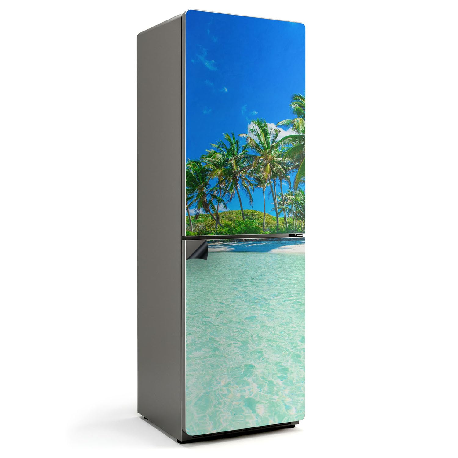 Tapis de cuisine 60x190 cm mat et lisse motif plage tropicale
