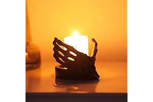 Halloween Hand Candle Holder - Resin Witch Finger Votive Holder, Skeleton Hand,...