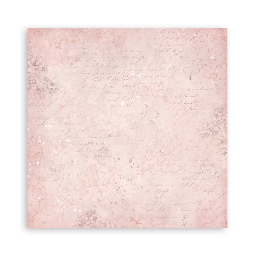 Stamperia Mini Scrapbooking Pad 10 20.3 x 20.3 cm (8x8) Romance Forever, 8 x 8 inch, Multicoloured