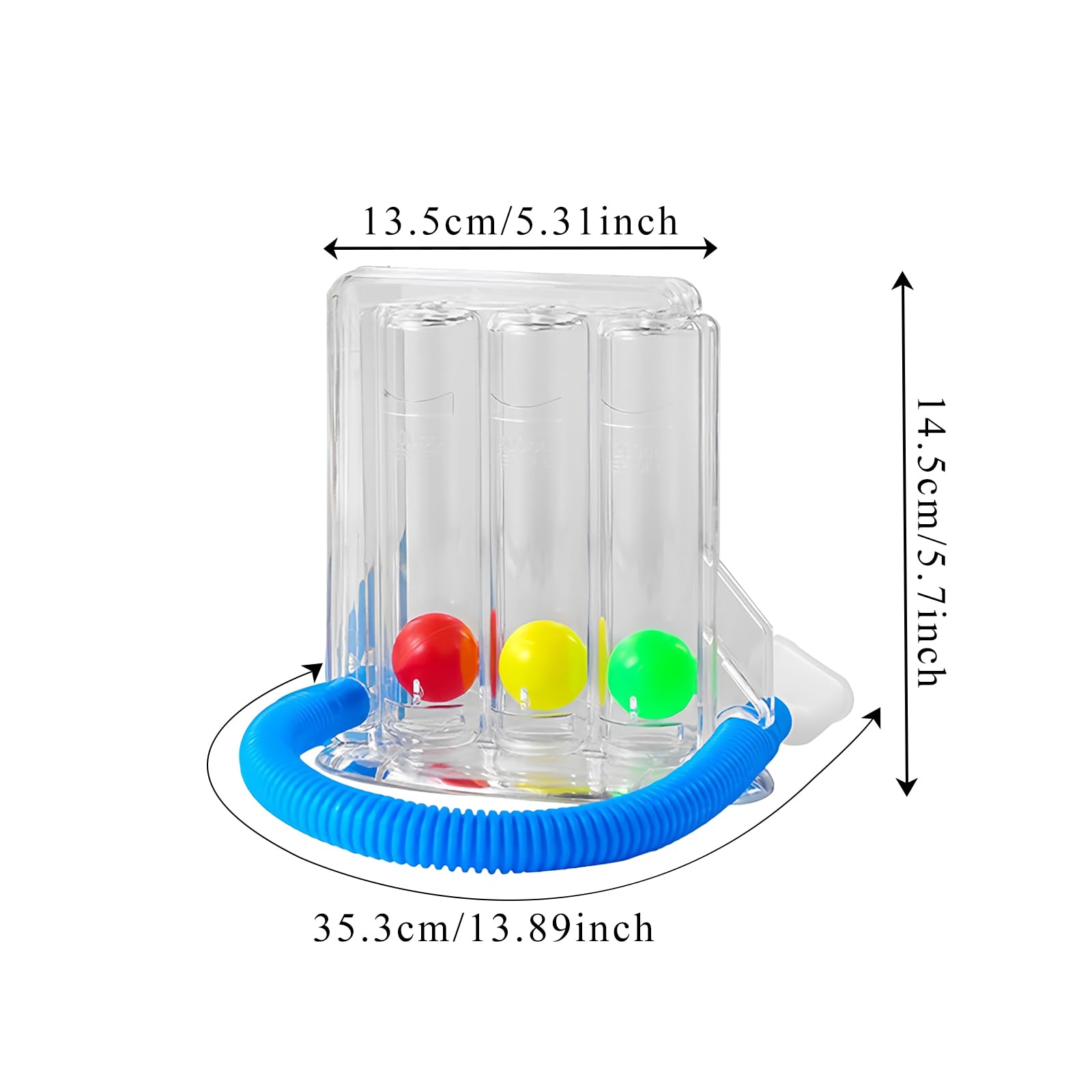 Allenatore Respiratorio HNCY Oxyfit | Espansore Polmonare Per Capacit&agrave; Respiratoria | Rosso