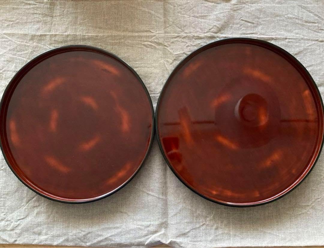 根来 丸盆 漆器(BB492) 輪島塗 丸盆揃い24.26cm 根来 丸盆 漆器(BB492)