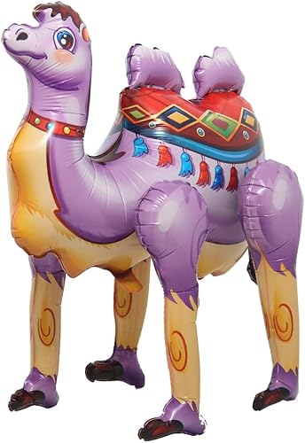 Miniatura 8 de Globo de aluminio con diseño de conejo gigante de dibujos animados, zorro, camello, decoración de feliz cumpleaños, baby shower, suministros para