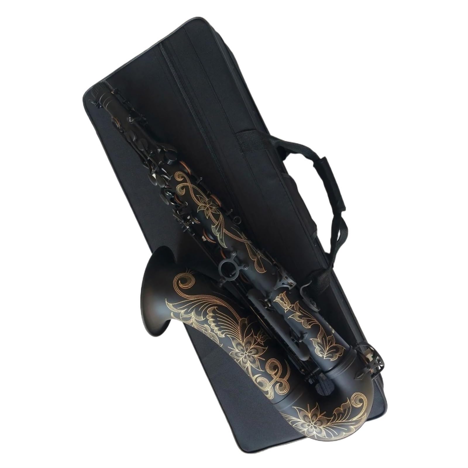 Sassofono Tenore Sassofono Tenore Nero Oro Sax Strumento Musicale Professionale Con Custodia