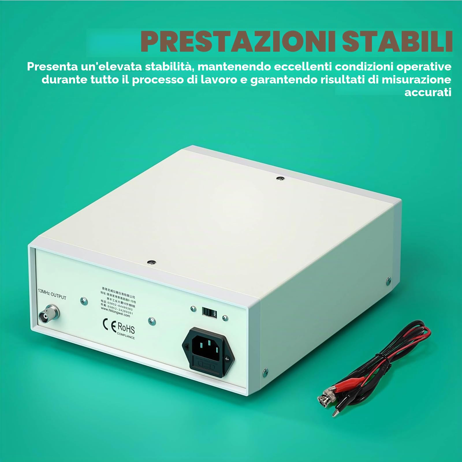 Contatore di Frequenza Ad Alta Precisione, Frequenzimetro Digitale Multifunzione, Elevata Stabilità, Display a LED a 8 Cifre, TFC2700L, per Laboratorio E Manutenzione di Apparecchiature