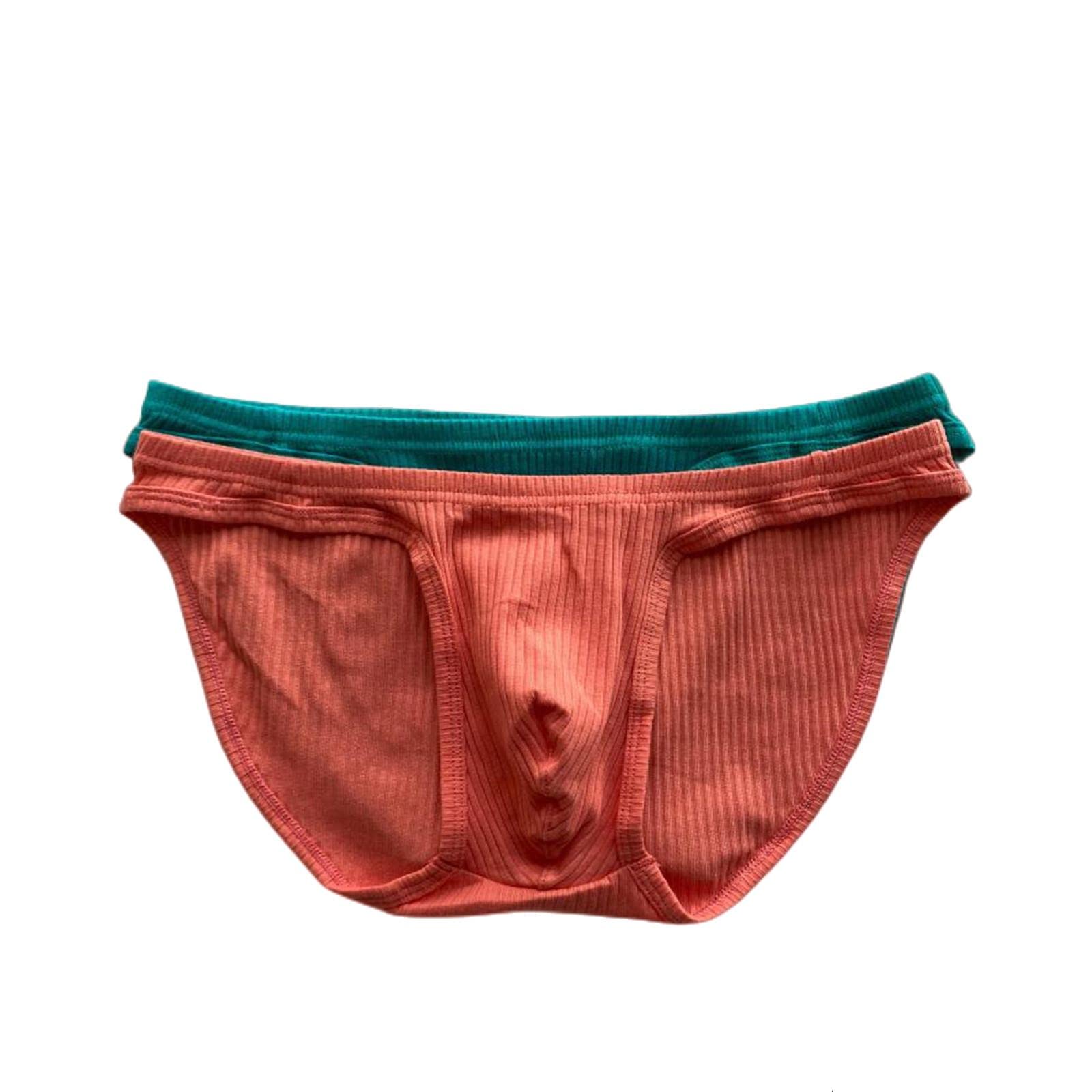 Boxer Uomo Uomini Slip A Strisce Uomini A Bassa Vita in Cotone Traspirante-4,M