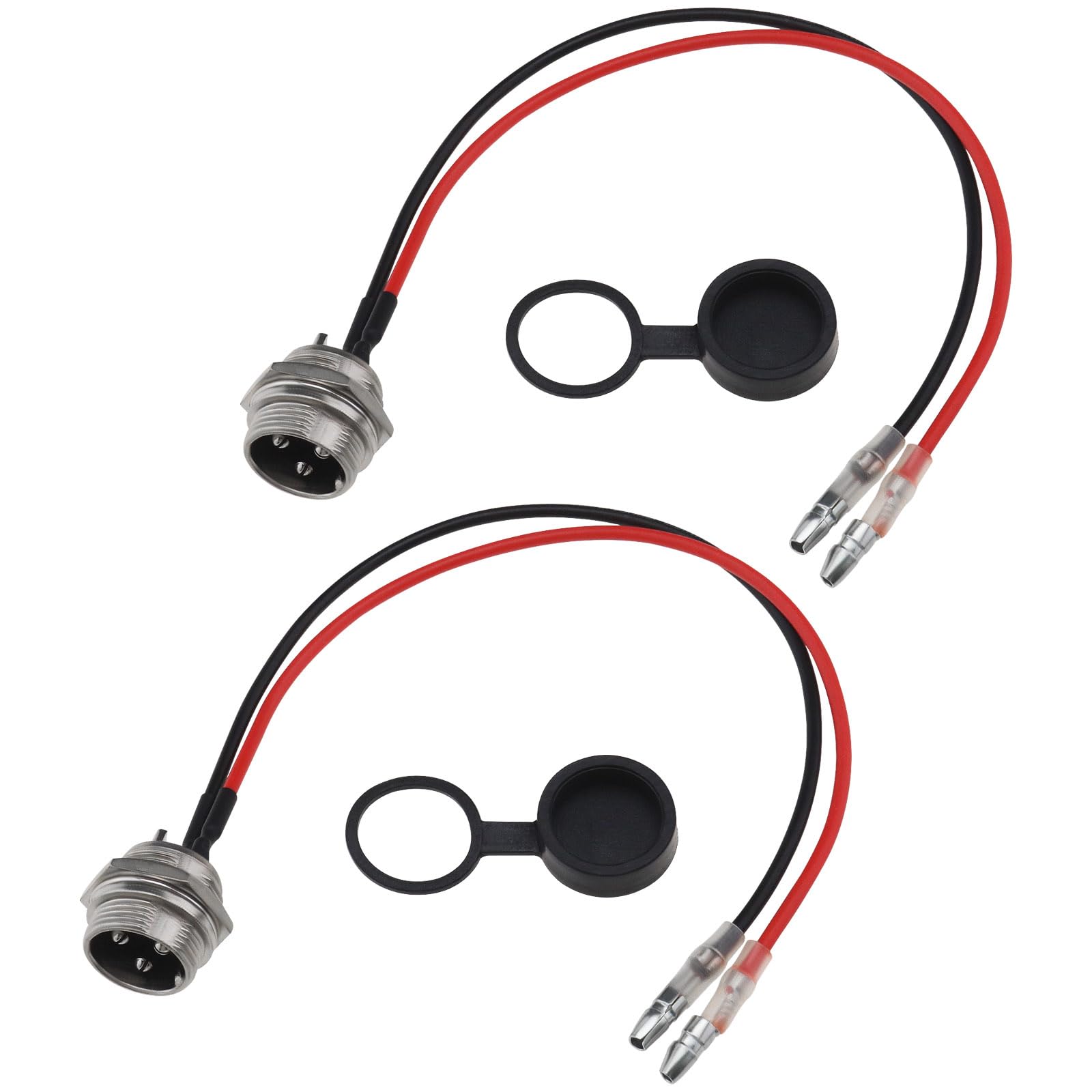 LT Easiyl 2PCS Electric Scooter Pointed Type Charging Port Power Cable 215 x 18.6mm Scooter Pointed Charging Interface Plug Power Cord Compatible with Kugoo M4
