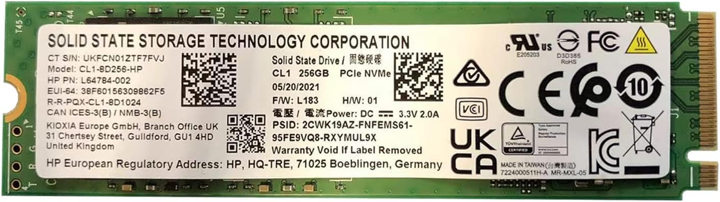 Amazon | CL1 256GB PCIe Gen3 x4 M.2 NVMe 2280 SSD 80mm thinkpad