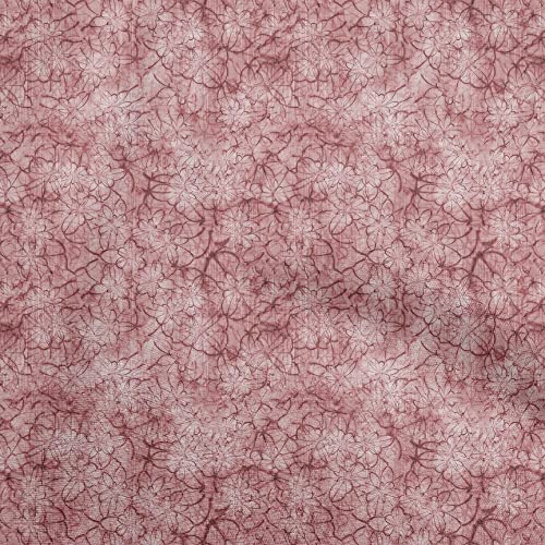oneOone Viscose Chiffon Red Fabric Texture DIY Clothing Quilting Fabric Print Fabric by Yard 42 Inch Wide