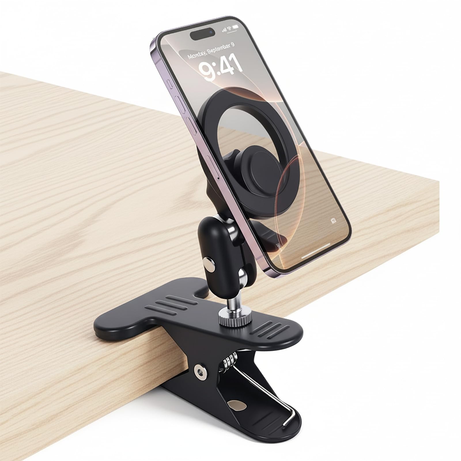 Antion スマホスタンド クリップ式 マグネットスマホホルダー MagSaf…