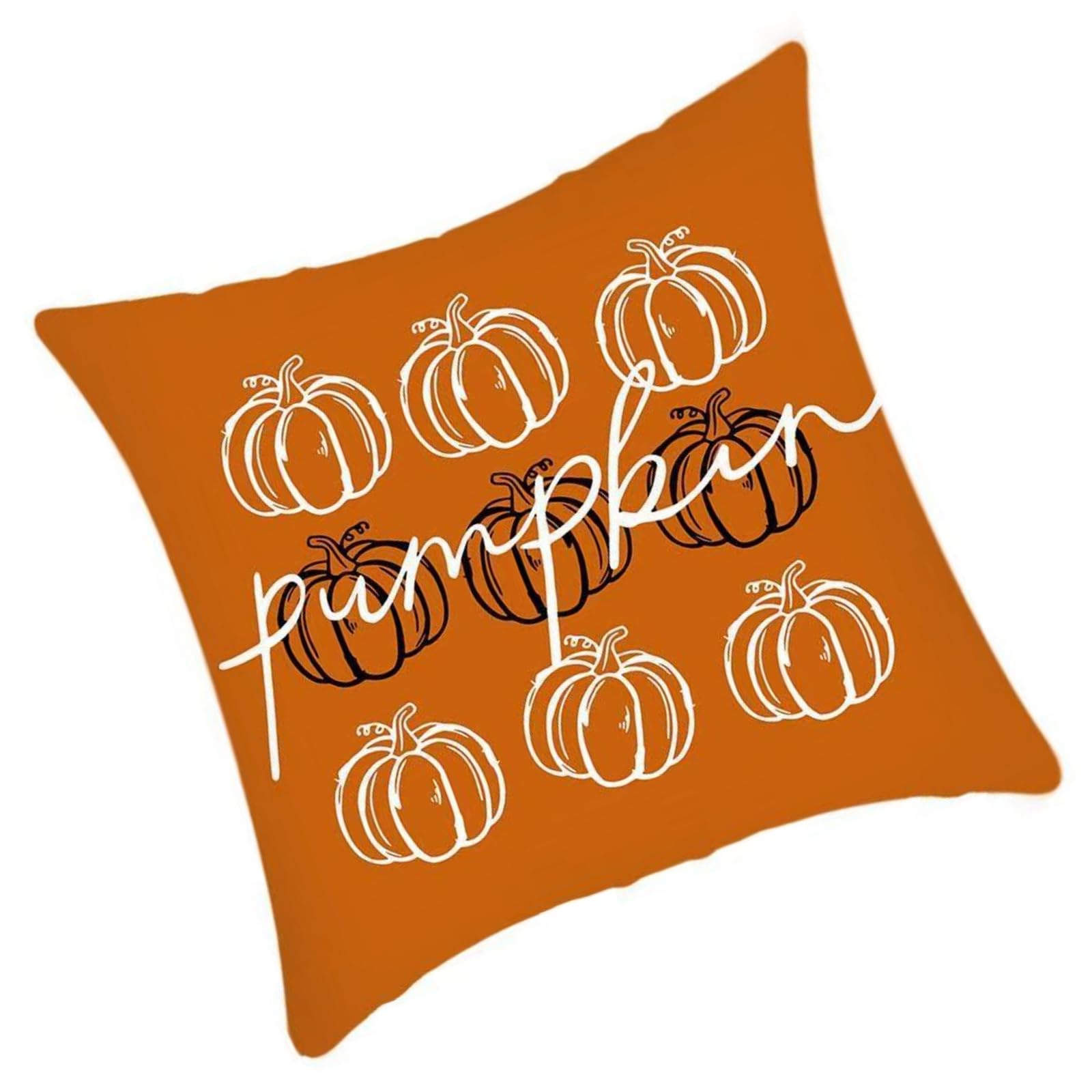 APGLSXY Decorative Fall Pumpkin Pillow Cover 45x45cm Polyester Fabric Kids Friendly Easy Maintenance Home for Thanksgiving Christmas Autumn Pumpkin Pillow Cover