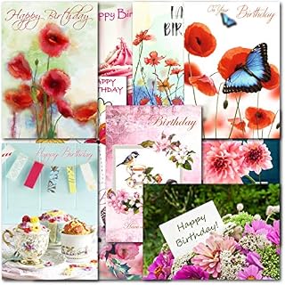 doodlecards Mixed Female Birthday Cards Pack of 10 All Different Standard Size