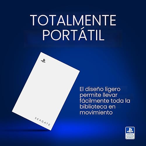 Miniatura 8 de Seagate Unidad de juego para PS5 2TB HDD externo - USB 3.0, licencia oficial, LED azul (STLV2000101)