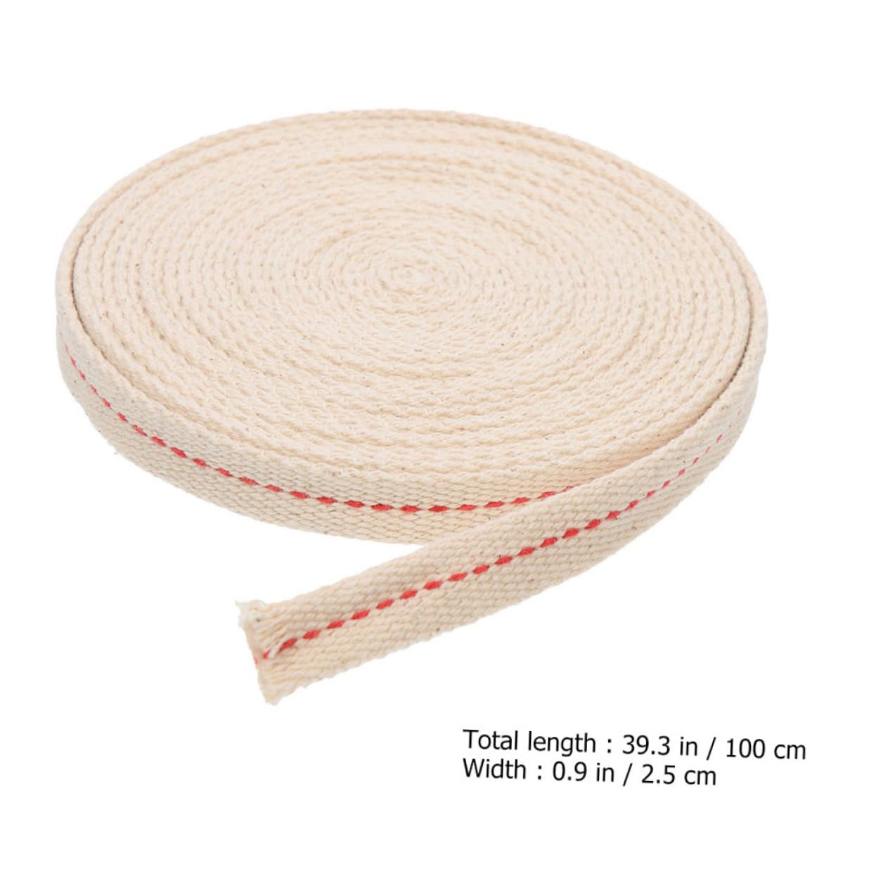 Happyyami 1Roll Cotton Kerosene Lamp Wick Replacement Wide Oil Lantern Wicks for DIY Oil Lamps Steady Flame Vintage Look for Kerosene Lanterns and Crafting