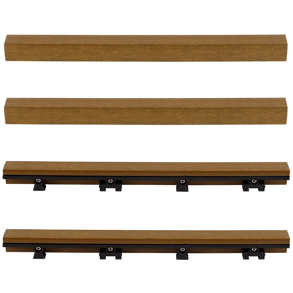 NewTechWood US-QD-ST-ZX-TK 1/6 x 1 Ft. Quick Composite Deck Tile