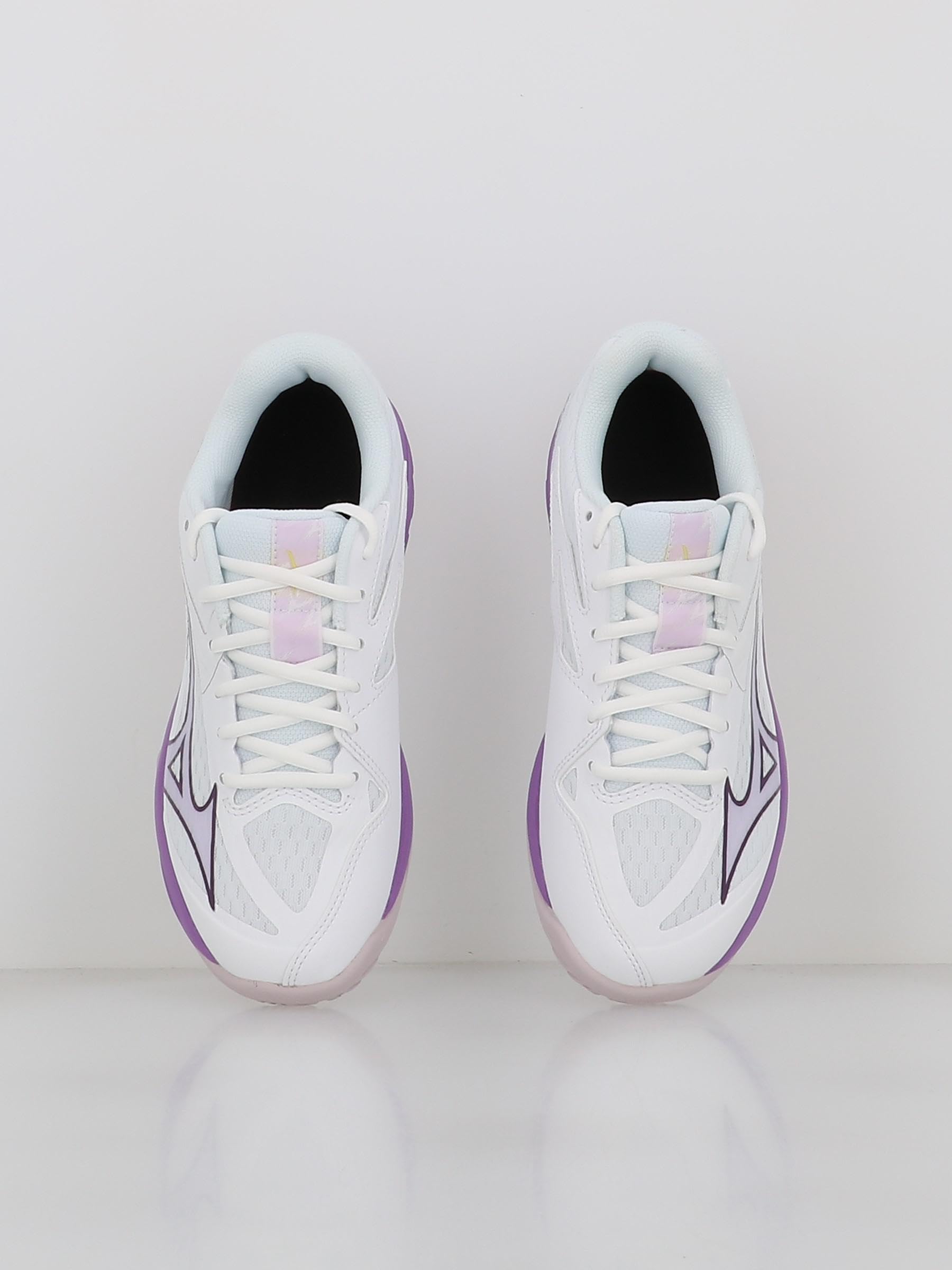 Mizuno Thunder Blade Z V1GC237010 - Zapatillas de voleibol para mujer, color blanco y morado