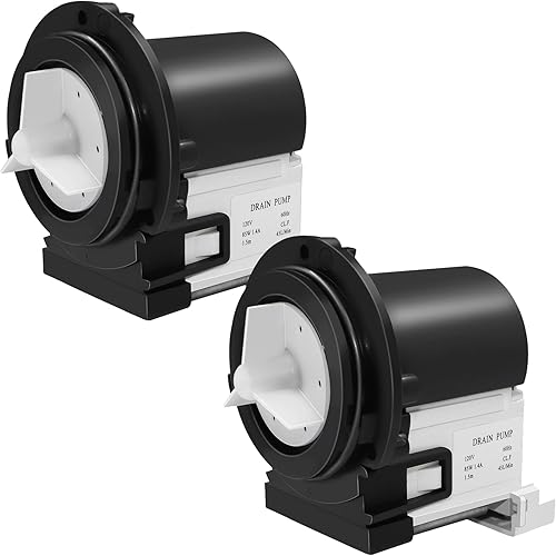 Vista 10 de Motor de bomba de drenaje de lavadora 4681EA2001T compatible con lavadoras Kenmore y LG. Sustituye a los números de pieza AP5328388, 4681EA1007G
