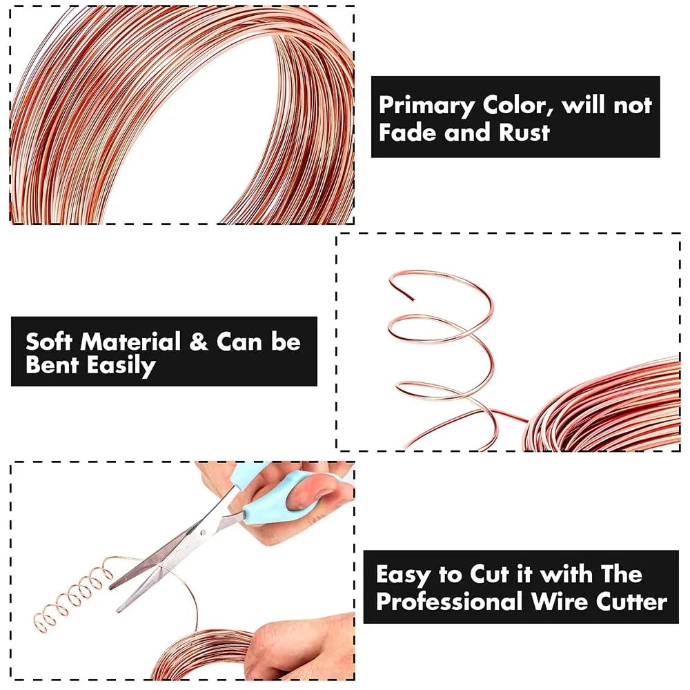 10-1M Pure Copper Wire T2 Copper Coil Conductive Copper Wire, Superfine Copper Wire, Line Bare 0.5 0.8 1.0 1.5 2.0 2.5 3.0mm (1, 0.8mm)