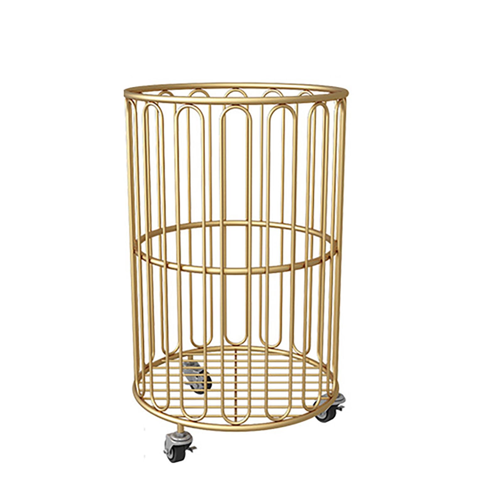 SFSLBFB Laundry Hamper Cart Sorter Clothes Basket for Dirty Clothes - Sturdy Metal Hamper Bin on Wheels, Large Organizer Rack for Bathroom - Convenient Laundry Storage Solution with Rolling Wheels