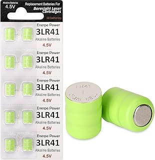 10-Pack 3AG3 / 3LR41 / 3x392 Replacement Batteries 4.5V for All Bore Sight Laser Cartridges