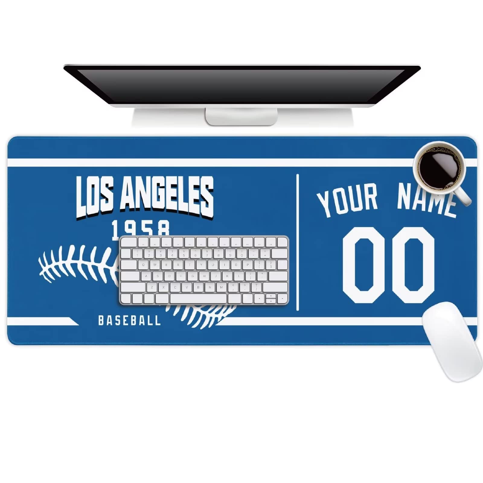 Personalized Denver Broncos Mouse Pad - Custom Name & Number Desk Mat For Football Fans