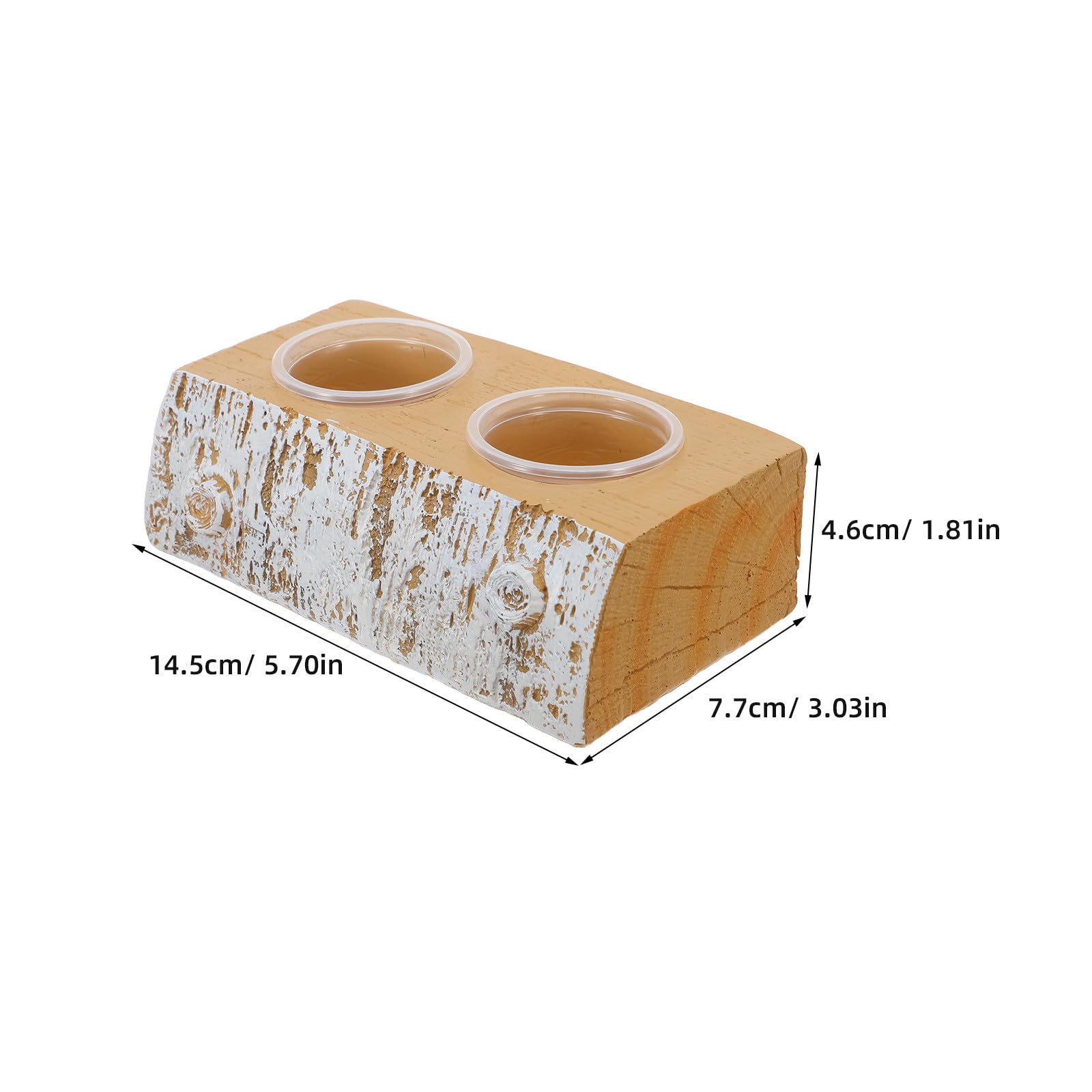 1 Set di mangiatoie per rettili a Doppia Ciotola - Ciotole magnetiche per Cibo e Acqua per camaleonti e gechi - Accessori per acquari per rettili dal Design salvaspazio