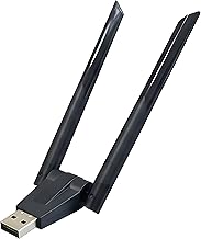 XIKKART 2 in 1 Wireless 5G WiFi Bluetooth Dongle, BT 5.1 & 1300Mbps, High Speed Dual Band Wireless USB Network WiFi Bluetooth Adapter with Antenna for PC, Laptop, Desktop, Wi-Fi Dongle