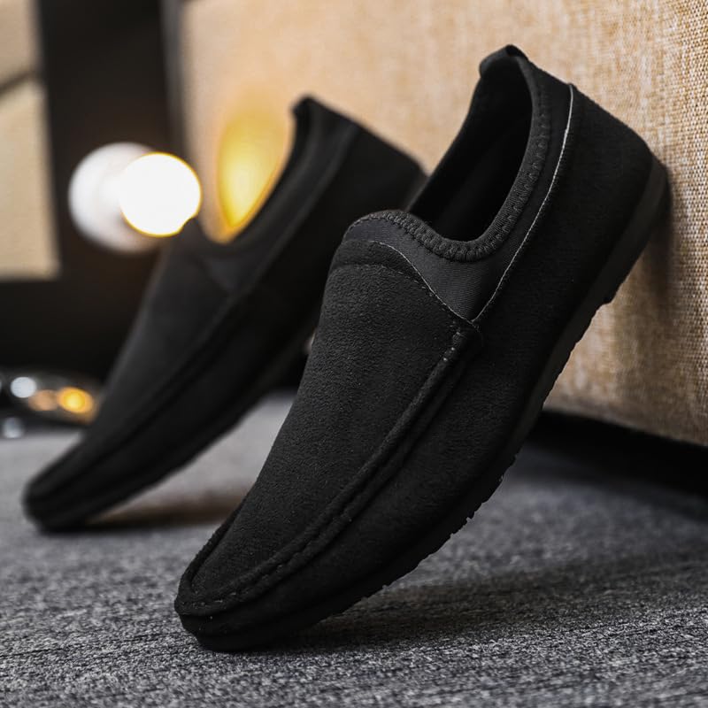 Men's Loafers Shoes Round Toe PU Leather Solid Color Loafer Shoes Flexible Comfortable Anti-Slip Prom Walking Slip-on3