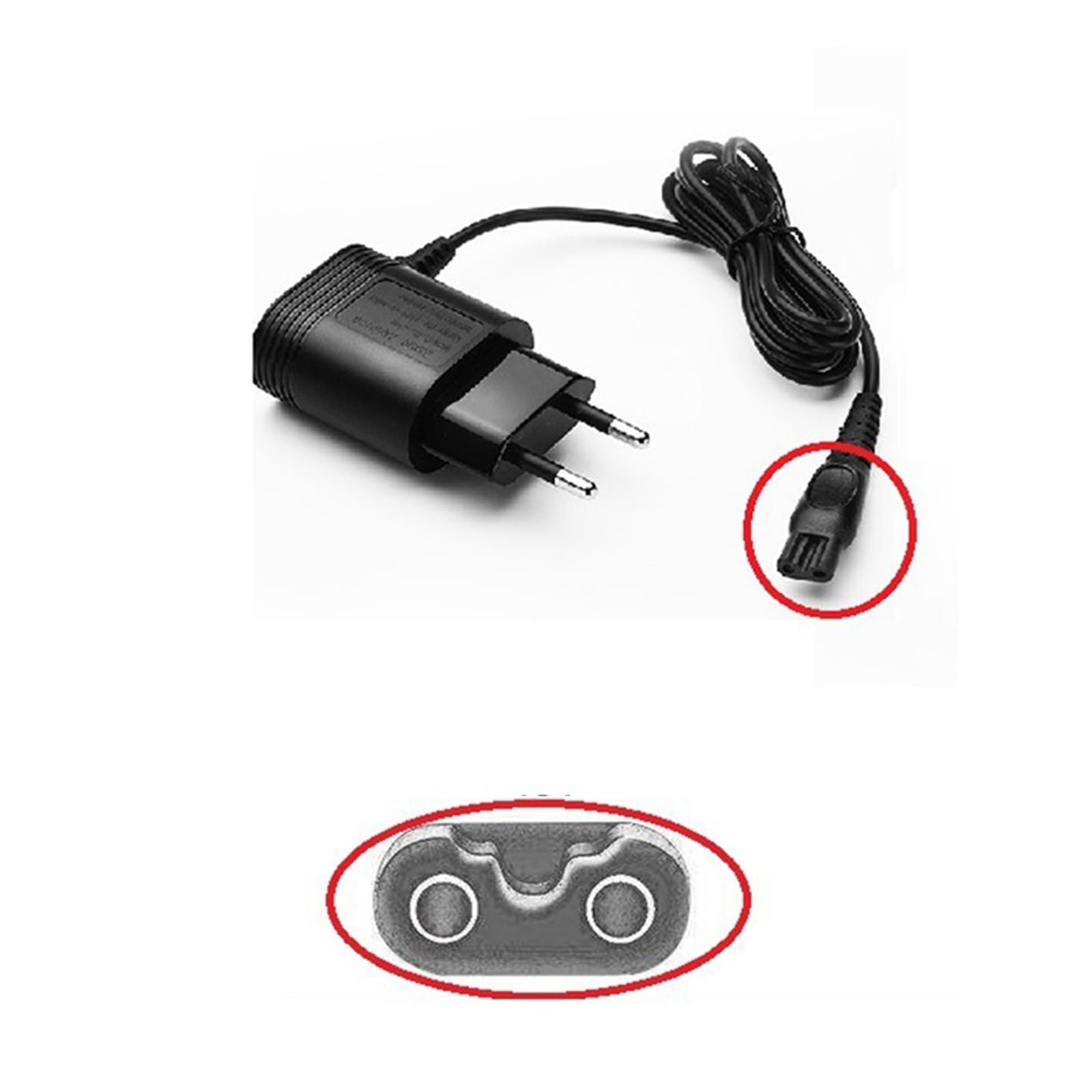 Forniture for Caricabatterie Elettrico Con Adattatore Di Alimentazione CA Da 1-3 Pezzi 15 V 5,4 W | Compatibile con rasoio Philips HQ8505 HQ6070/6075/6095(3Pcs)