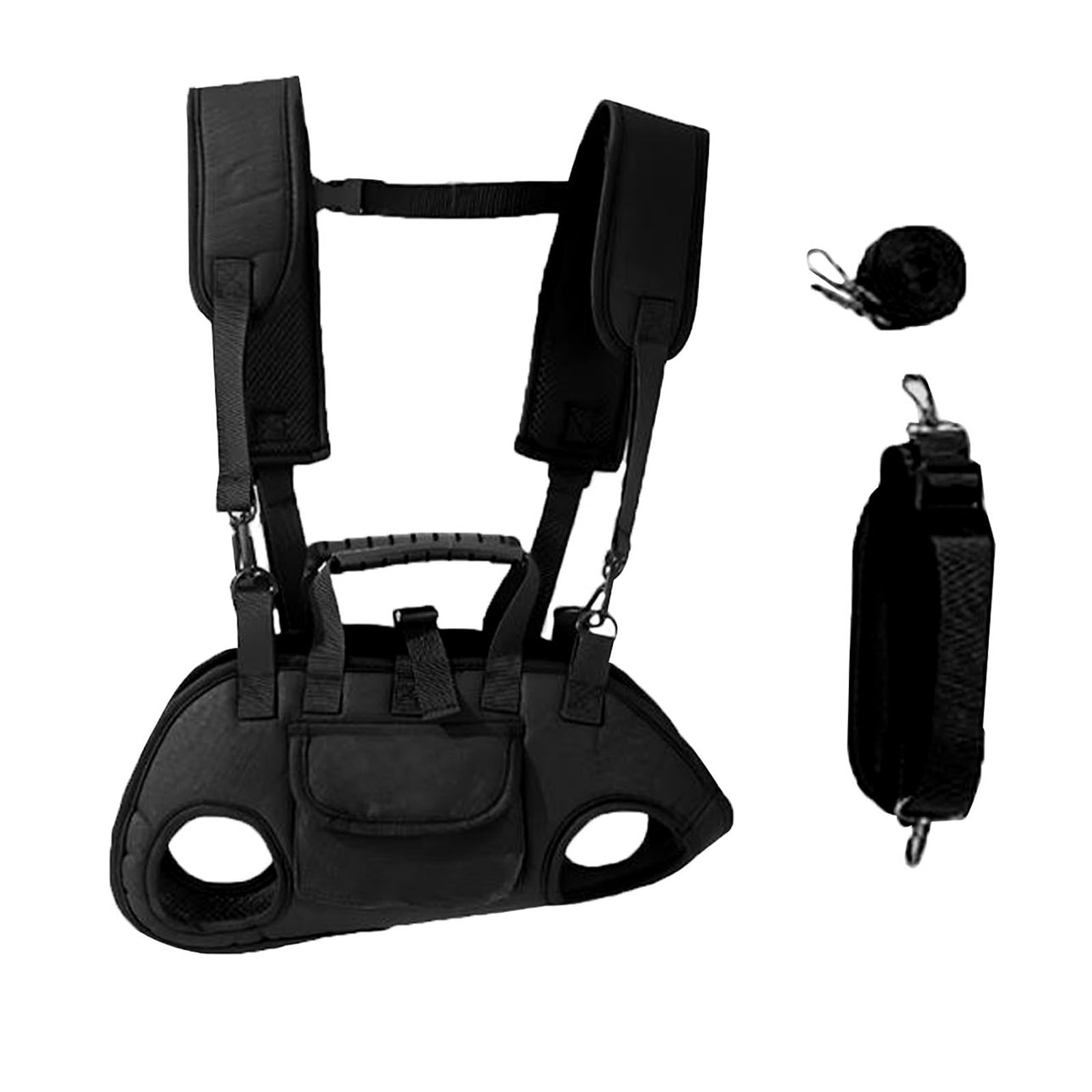 Plecak dla psa nosidełko podwójne ramię czarny S 2-4 kg