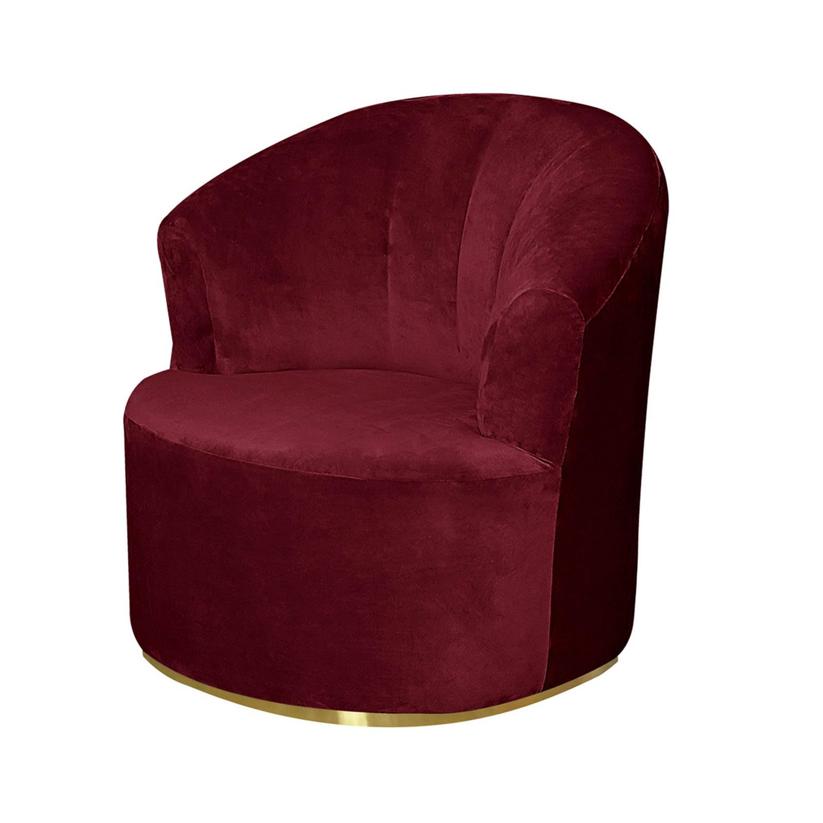 Leomix Round Club Armchair Cover, Velvet Swivel Barrel Chair slipcover, Soft Solid Swivel Accent Chair,Modern Barrel Chair Slipcover, for Living Room,L