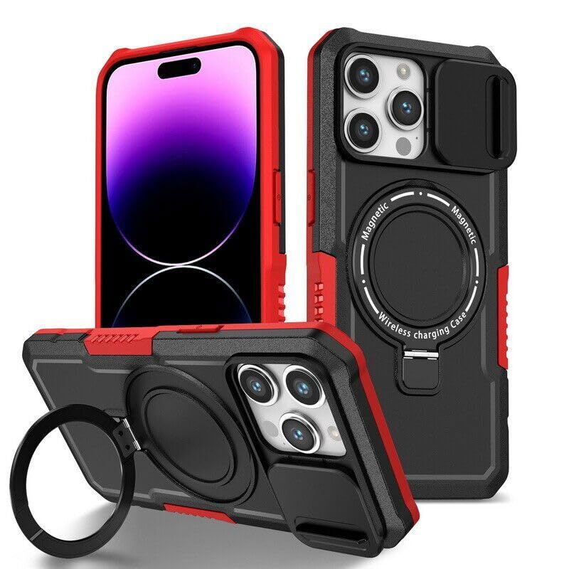 Coque iPhone 16 Pro antichoc contre les rayures silicone rigide rouge