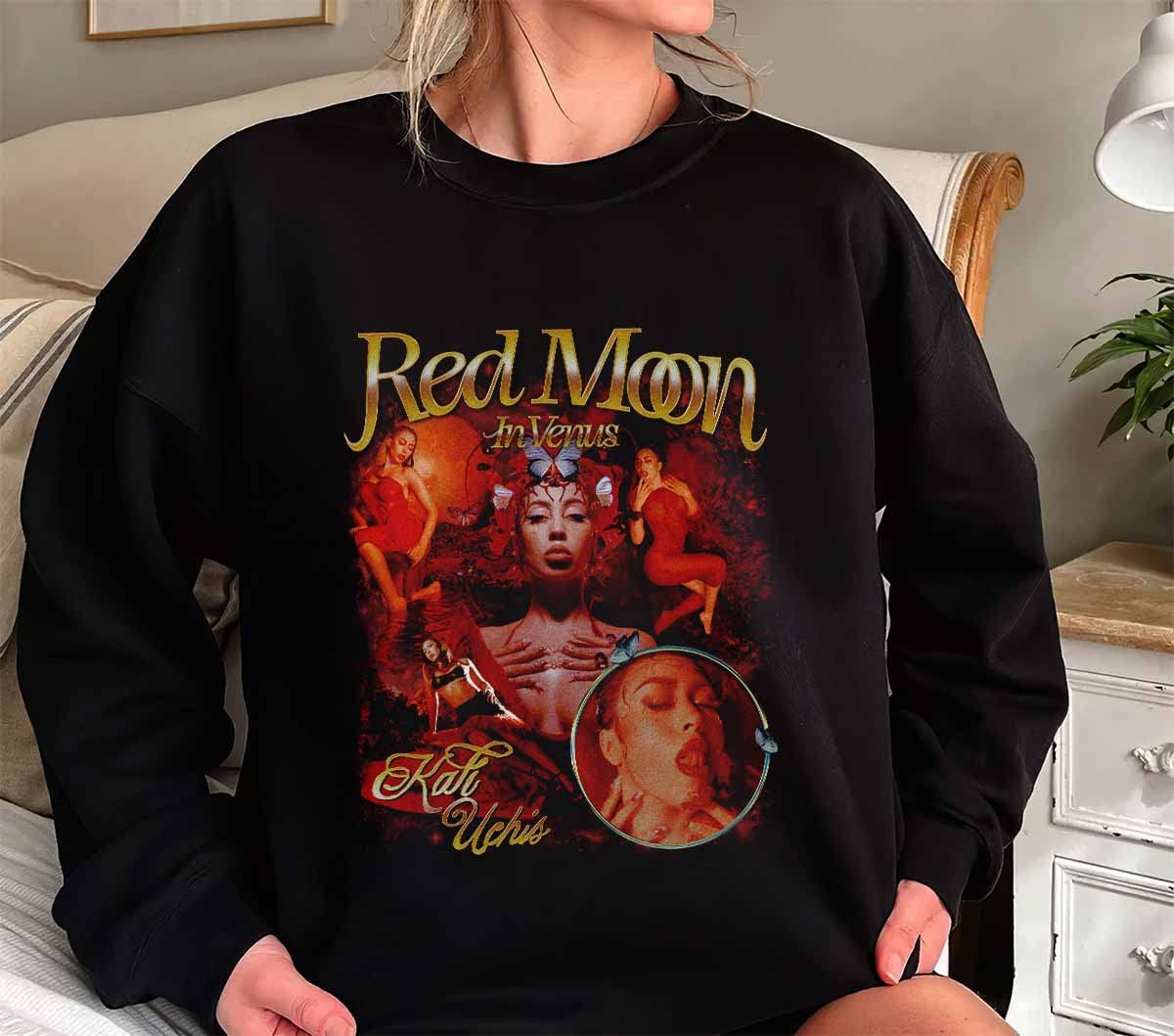 Vintage Kali Uchis Tour Shirt Red Moon In Venus Tour 2023 Tshirt