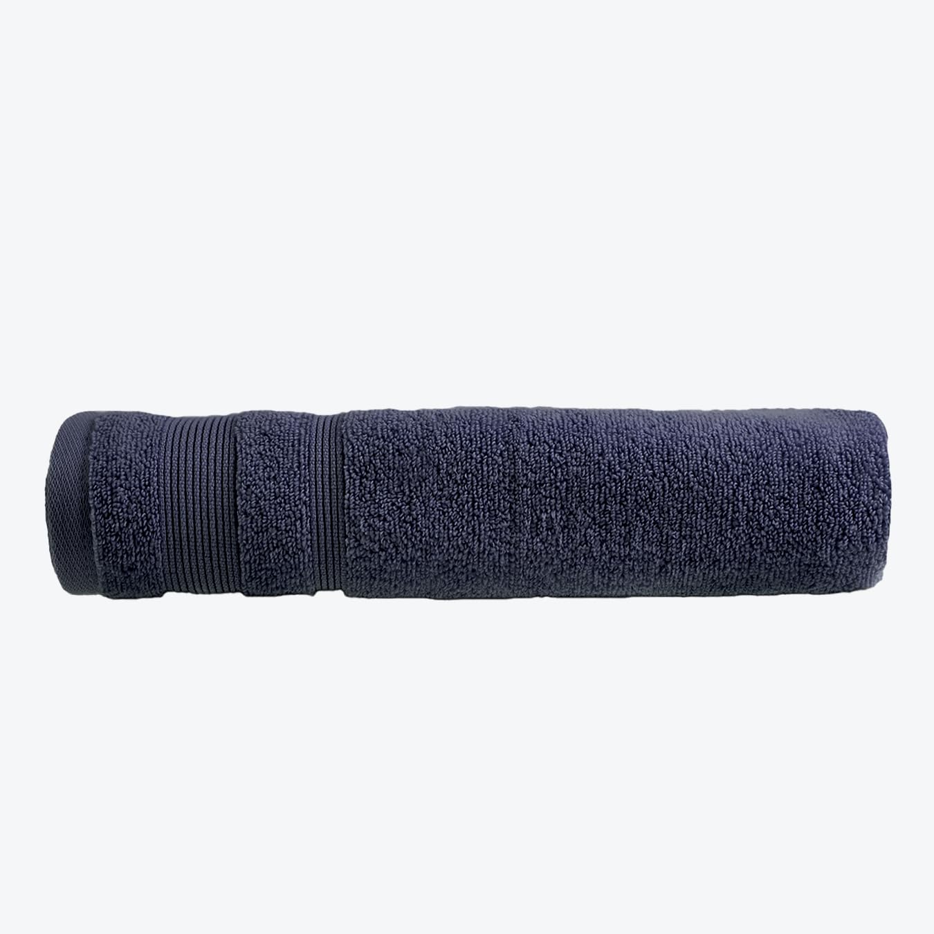 Allure Zero Twist Bath Sheet, Extra Large Bath Towel, 100 x 150cm, 100% Egyptian Cotton (Navy)
