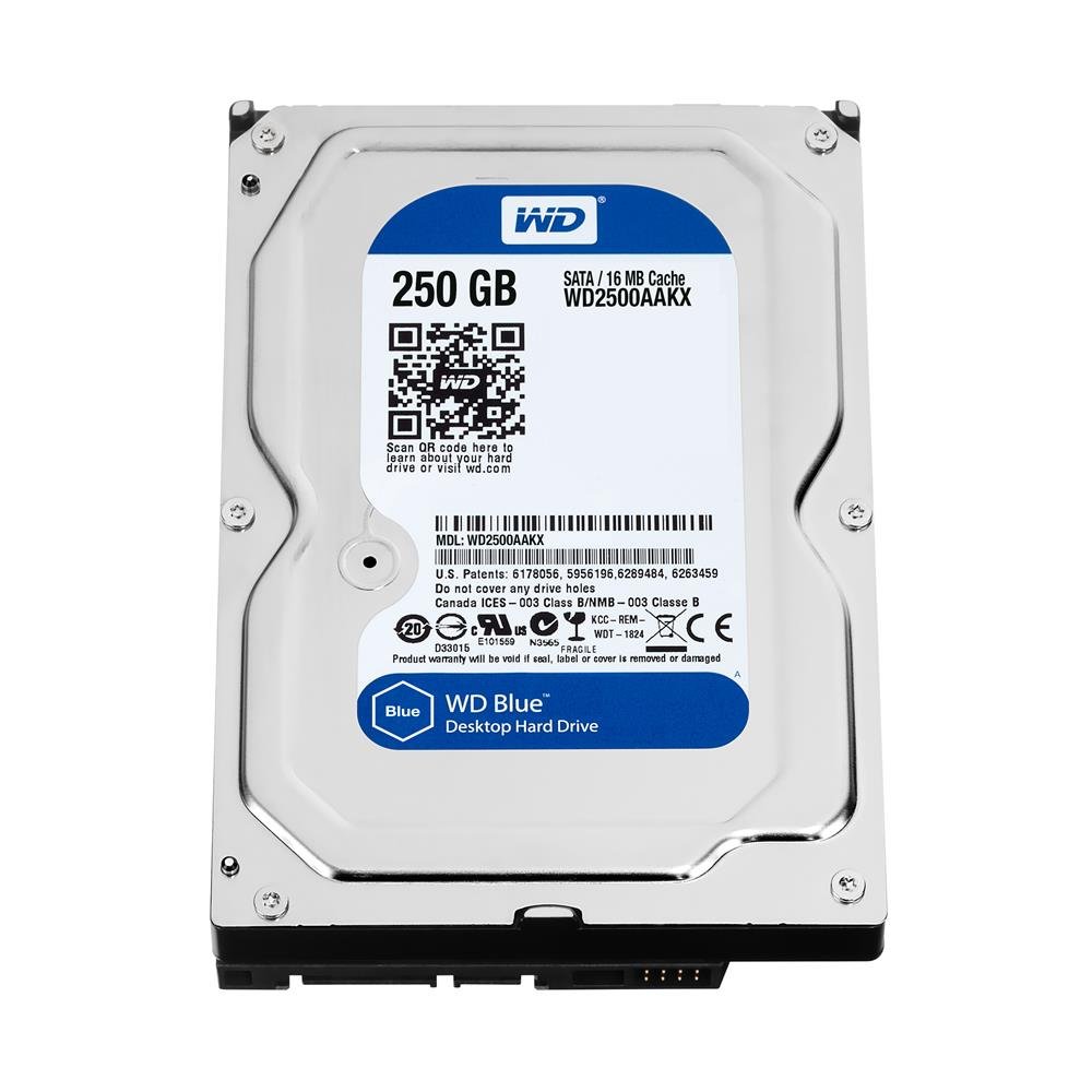 WD Blue 250GB Everyday PC Desktop Hard Drive: 3.5 Inch, SATA 6 Gb