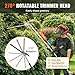 VEVOR 33CC 5-in-1 Multi-Functional Trimming Tools, Gas Hedge Trimmer, Weed Eater, String Trimmer, Brush Cutter, Edger, Pole Saw Chainsaw Pruner with Extension Pole
