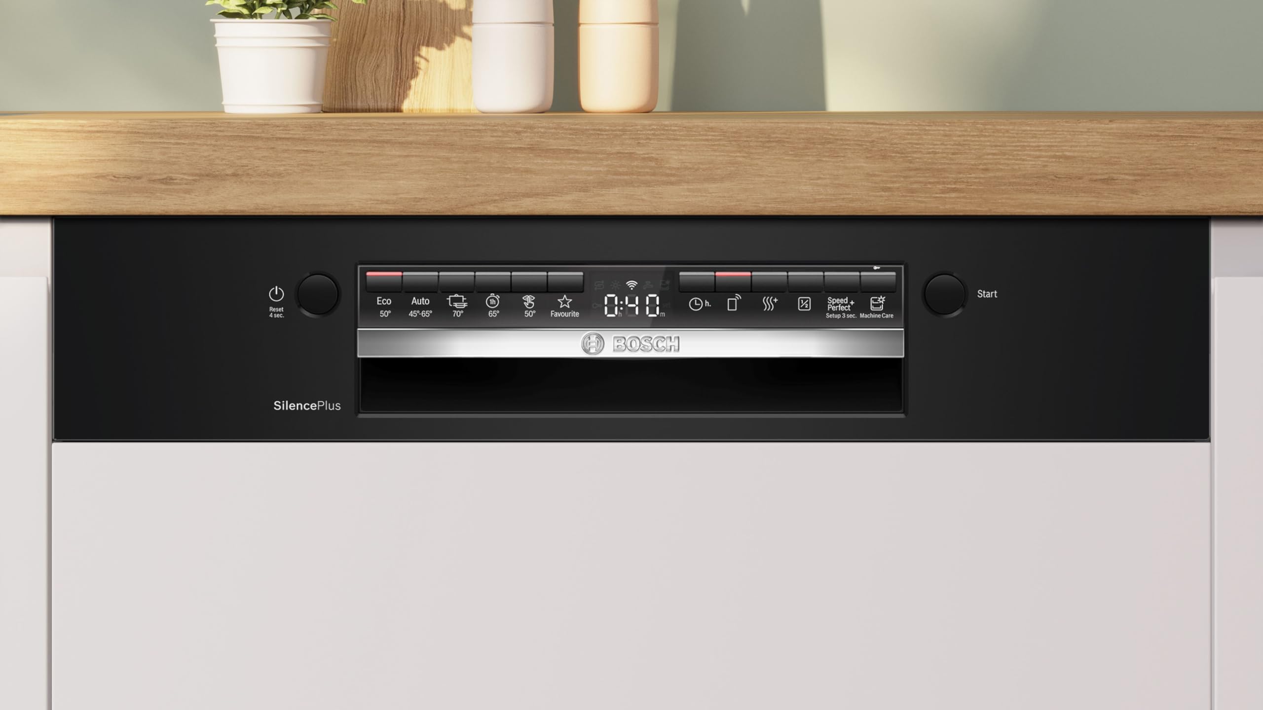 Bosch Série 4 Lave-vaisselle encastrable 60cm 14 couverts Silence Plus 42 dB Bandeau noir