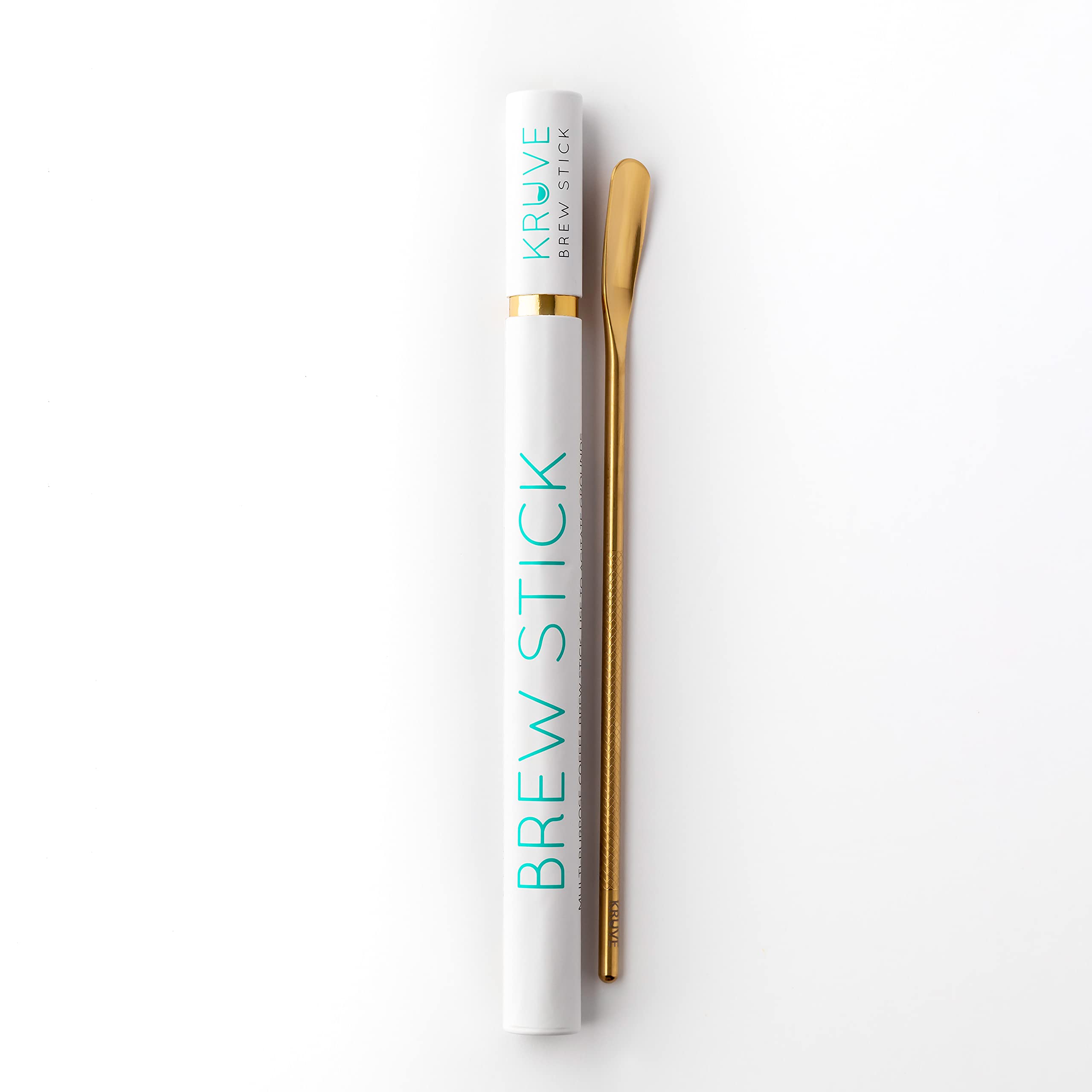 KRUVE Coffee Brew Stick, 8.6 Inch Stainless Steel (Gold) for Agitating Grounds During Brewing with Coffee Stirrers - Image 4